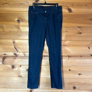 Prana Dark denim, jeans, straight leg, skinny 6 / 28 pants
